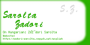 sarolta zadori business card